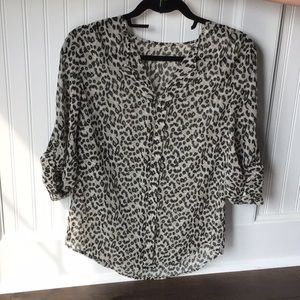 Leopard pattern blouse
